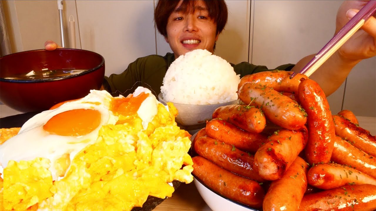 また炎上してるので😭深夜にソーセージに合うおかずと白米3合食べて気を紛らわした。