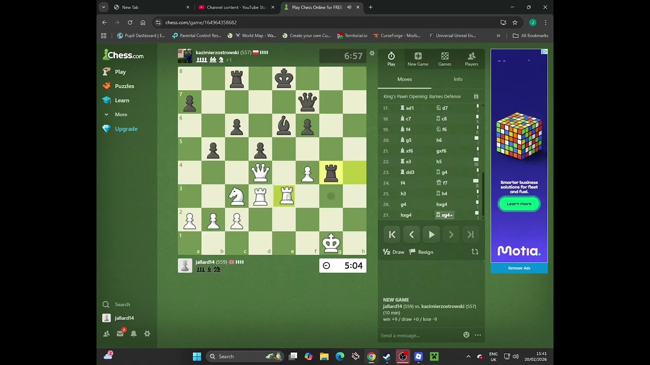 I played Chess