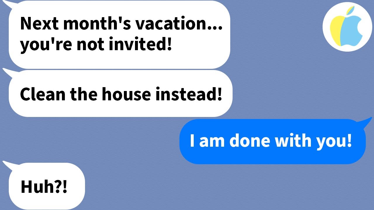 【Apple】My mother-in-law forced me to plan the family vacation despite me not being allowed to go
