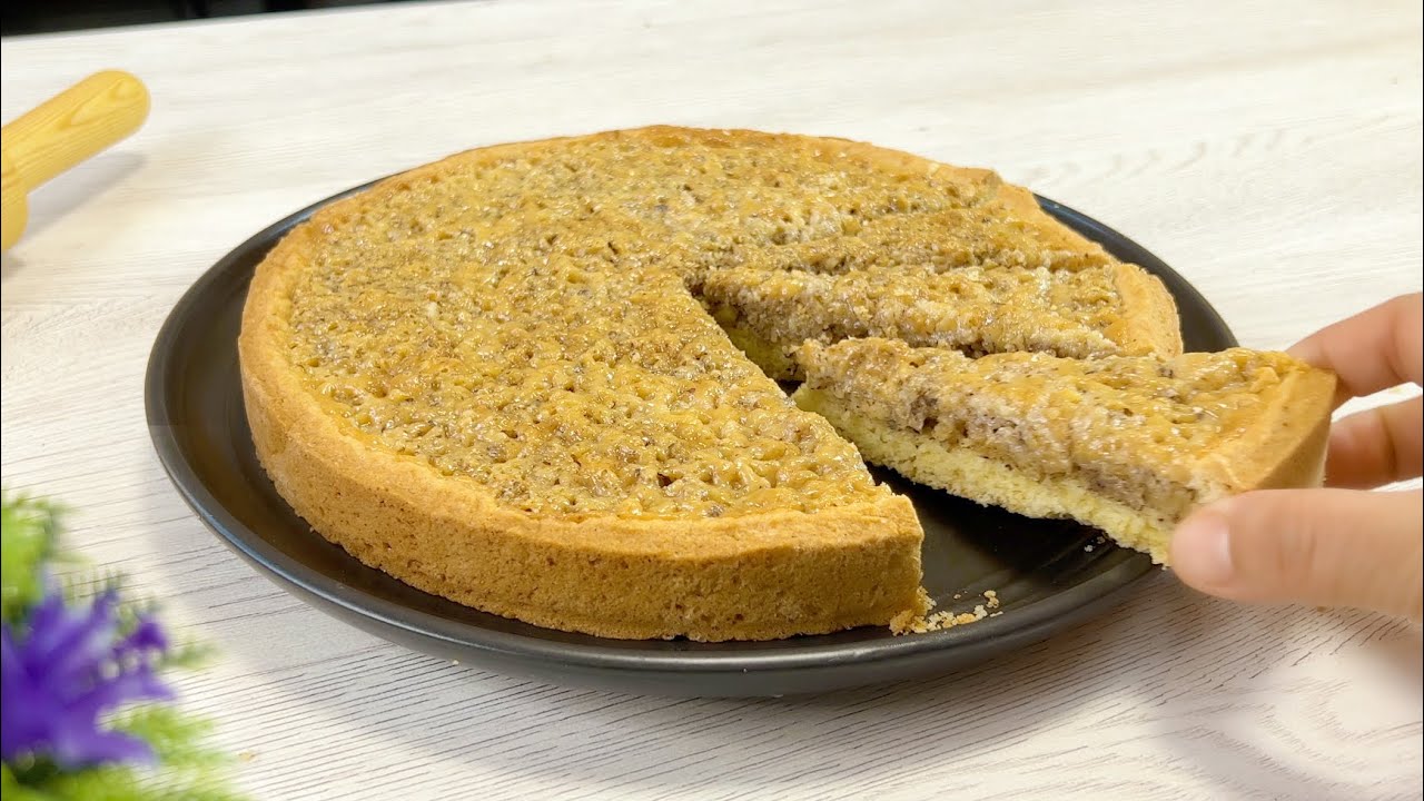 Og'izda eriydigan Yong'oqli Pirog / Пирог с Орехами Просто тает во рту. Быстрый и очень вкусный