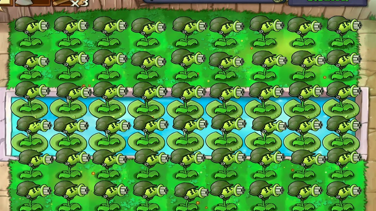 Plants vs Zombies | 54 Gatling Pea vs Zombies 💚💥 | Full Challenge Gameplay