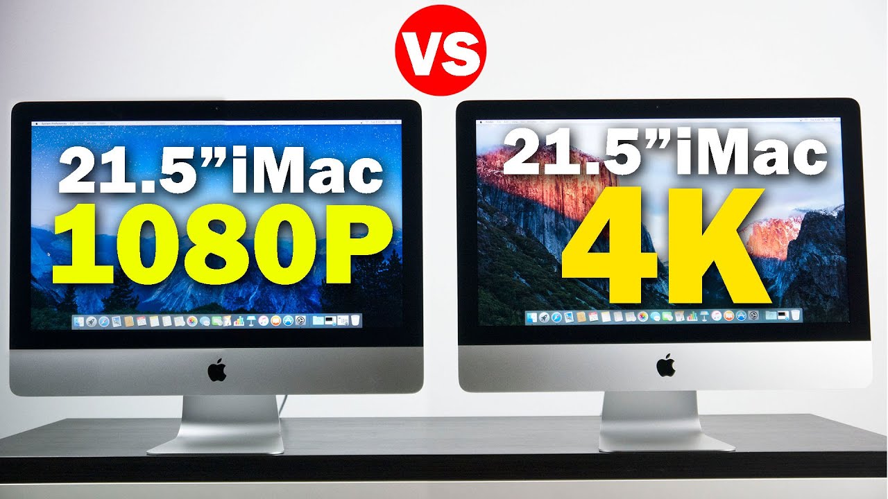 21.5-Inch iMac With Retina 4K Display vs 21.5-Inch iMac With 1080P Display