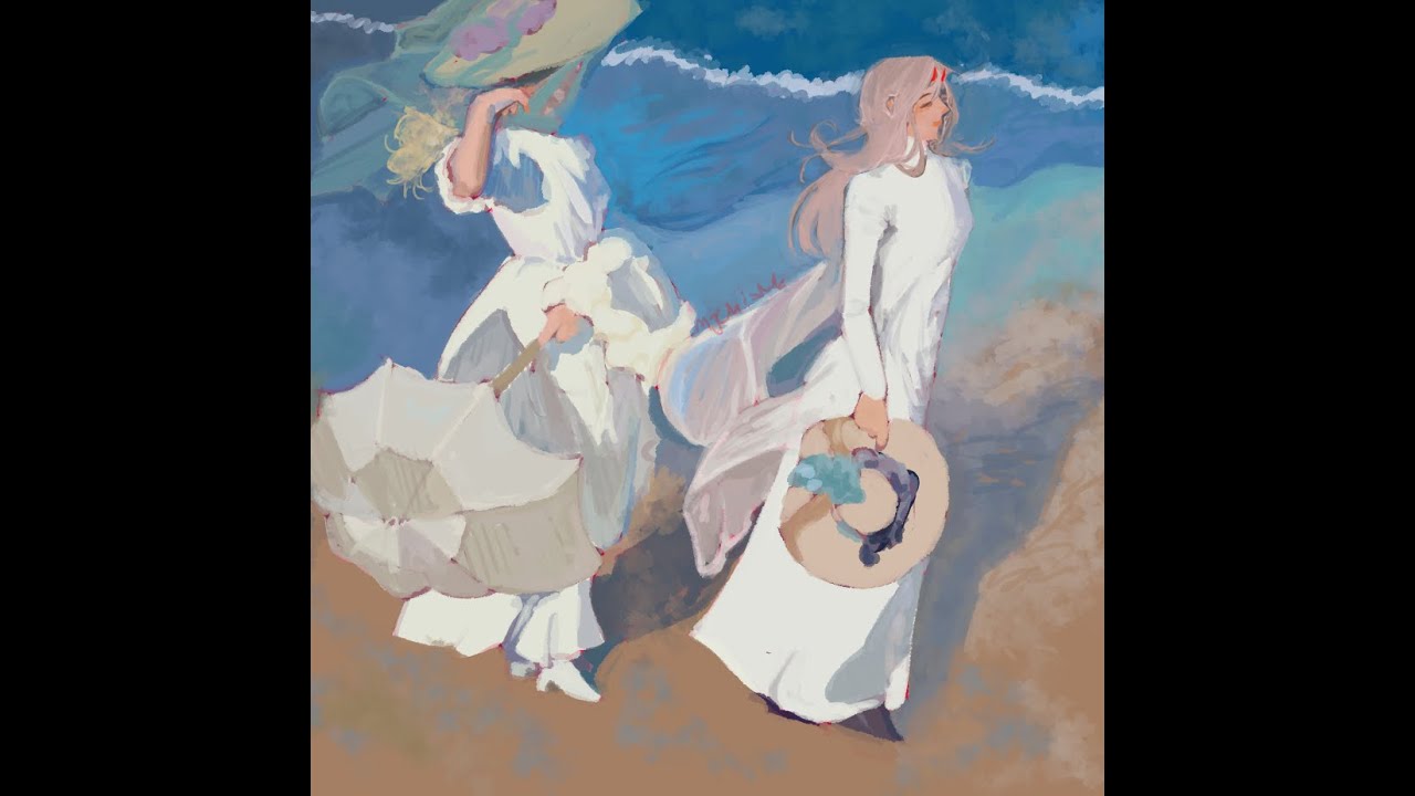Walk on beach oc speedpaint