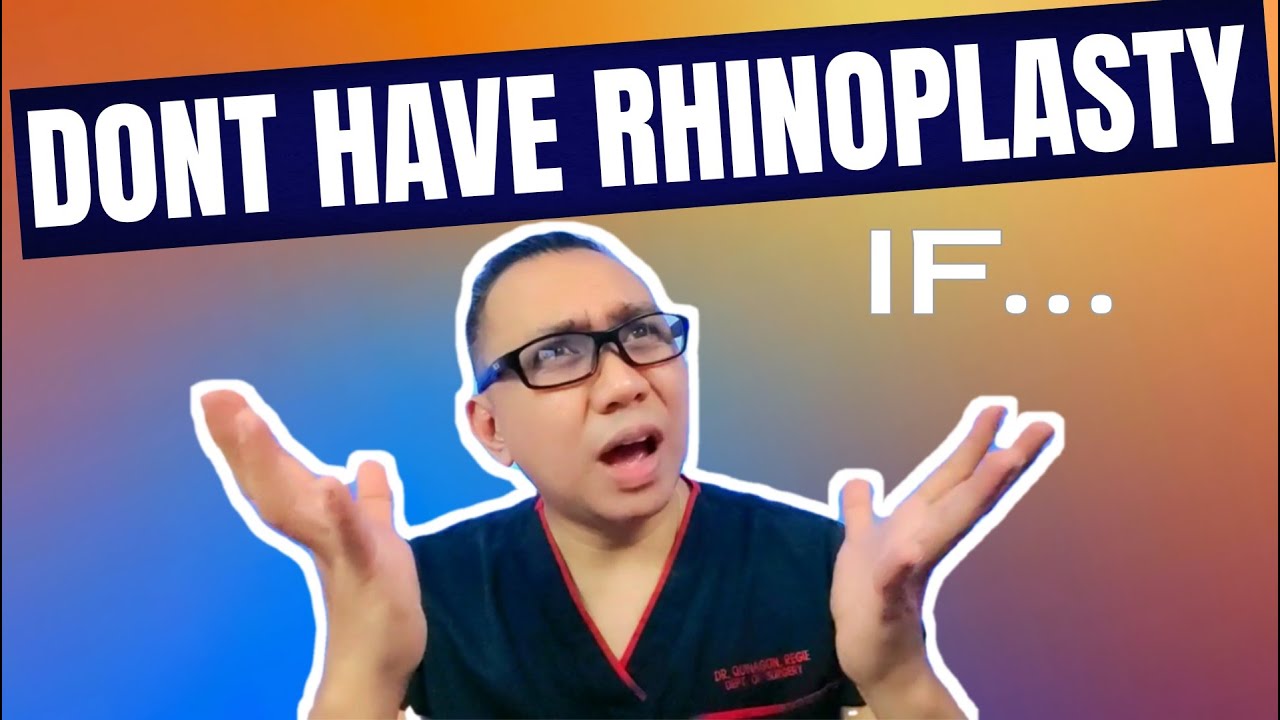 DON'T HAVE RHINOPLASTY  |  IF  |  Watch this NOW!