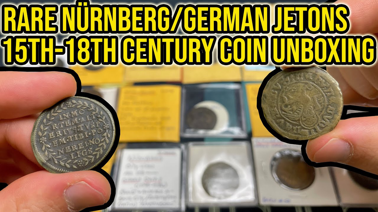 Unboxing 20 OLD German N&uuml;rnberg Jetons - Adding Rarer AE & CU Accounting Tokens To My Collection