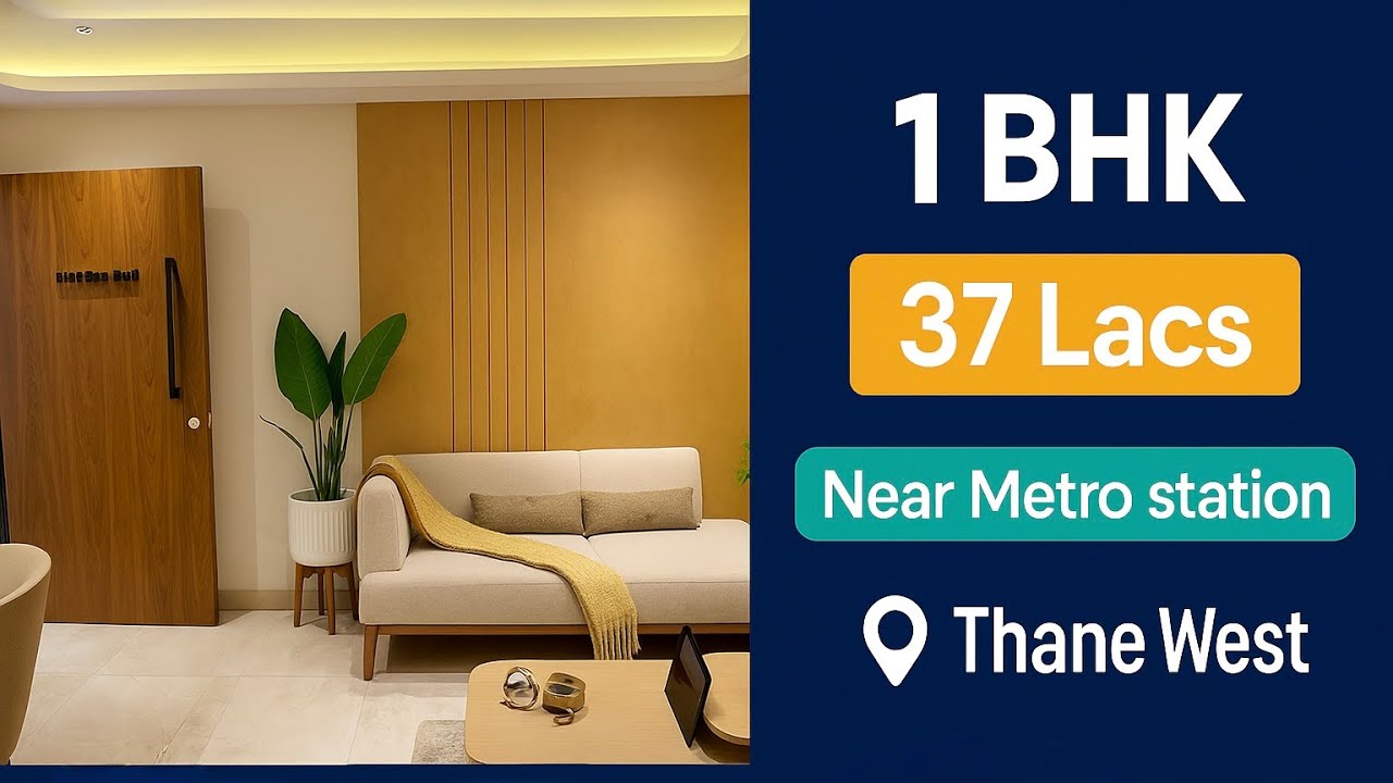 Thane West: 1 BHK at ₹37 lakhs Near Metro &ndash; Incredible Value!