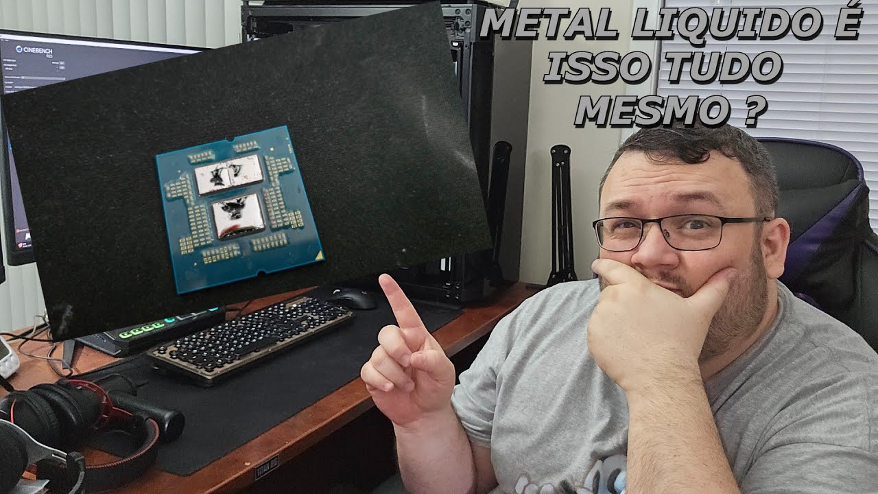 METAL LÍQUIDO NO MEU 9950X3D DELIDADO!  NÃO É TAO SIMPLES QUANTO PARECE !