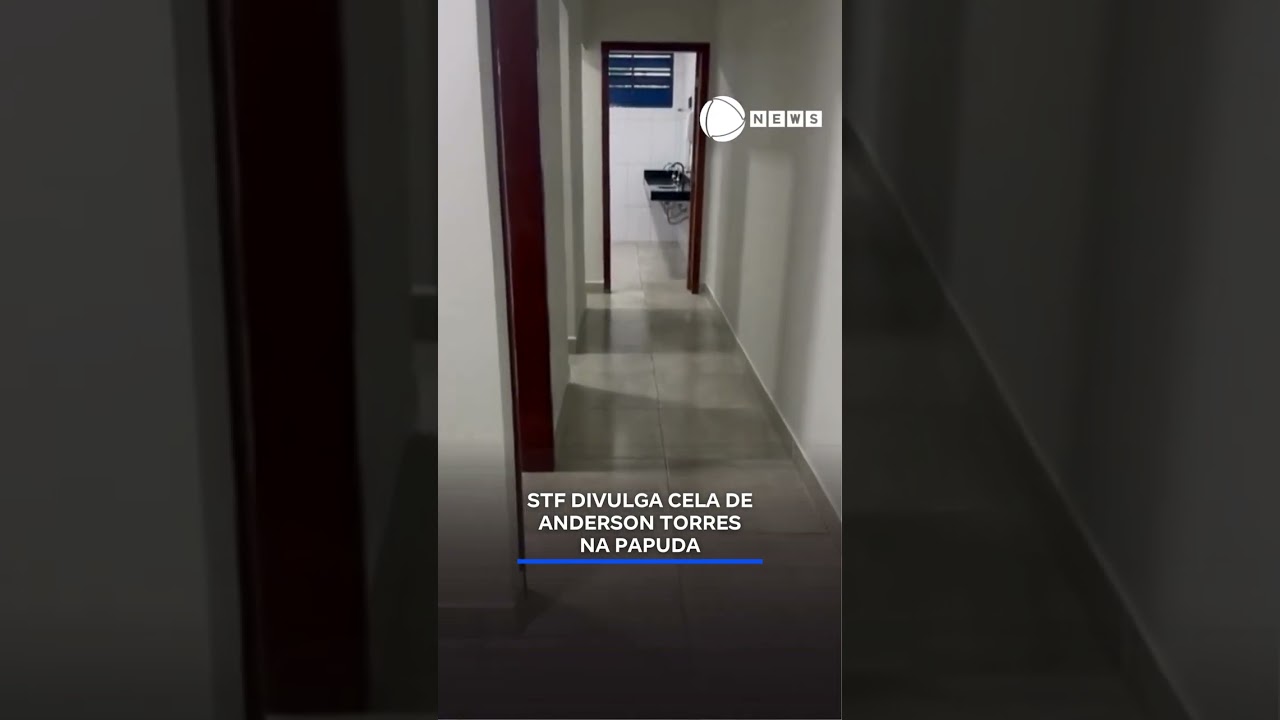 Supremo divulga imagens da cela de Anderson Torres na Papudinha
