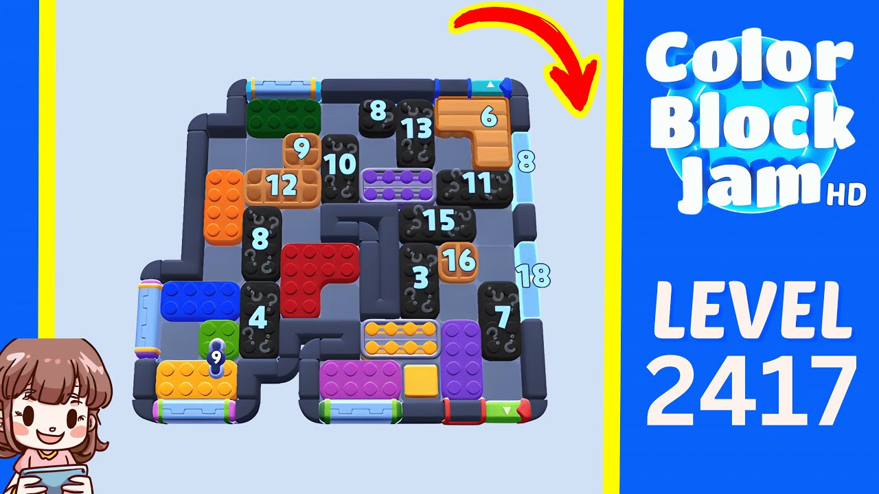 Color Block Jam Level 1507 (2417) Solution Walkthrough
