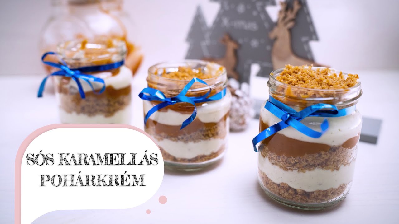 SÓS KARAMELLÁS SAJTTORTA POHÁRKRÉM BÖGRÉSEN