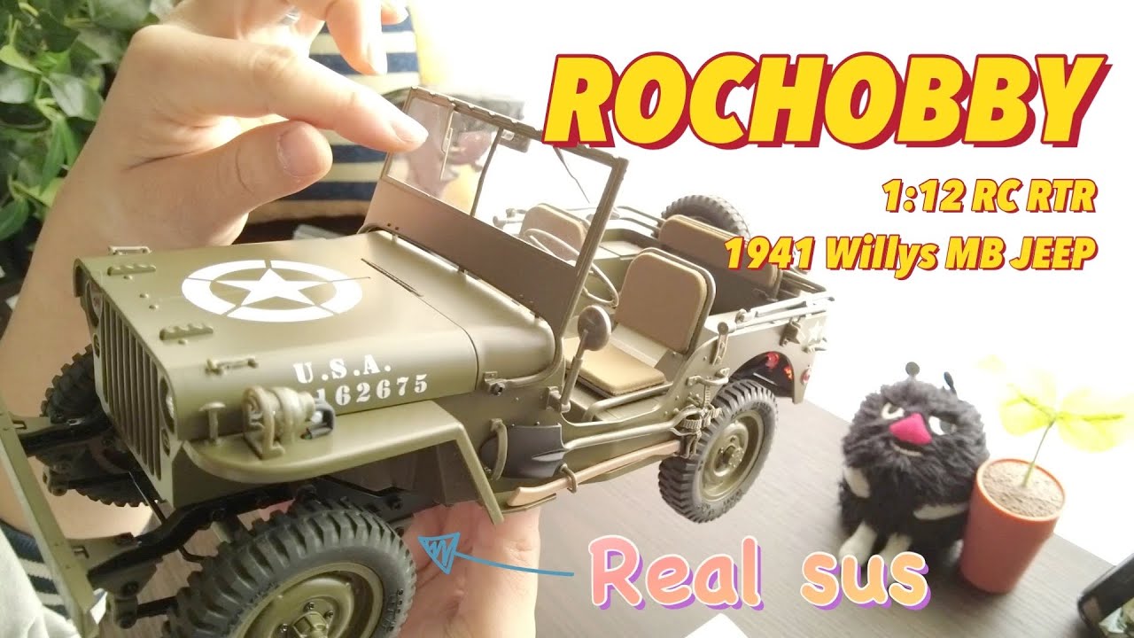 Amazonで買ったラジコンがリアルすぎた‼︎  ROCHOBBY 1/12 RTR 1941 Willys MB JEEP アメリカ軍用車両🇺🇸