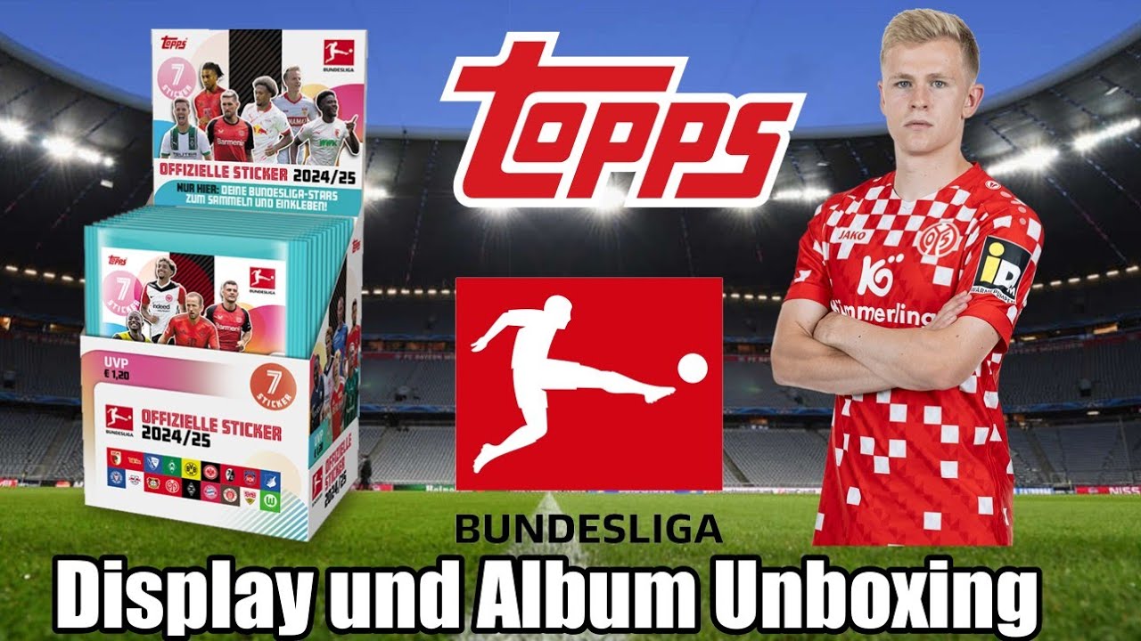 Komplettes Display😱|Topps Bundesliga Sticker 2024/25 Display (50 Packs) und Album Unboxing!🔥