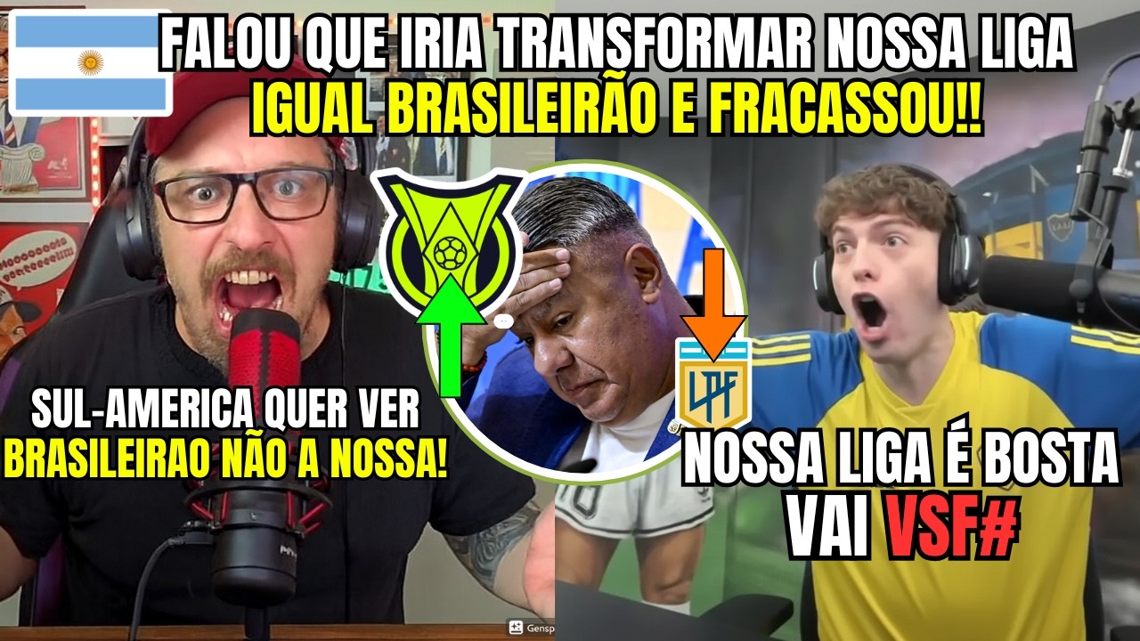 ARGENTINOS PUT@S PORQUE N&Atilde;O CONSEGUEM FAZER UMA LIGA IGUAL O BRASILEIR&Atilde;O