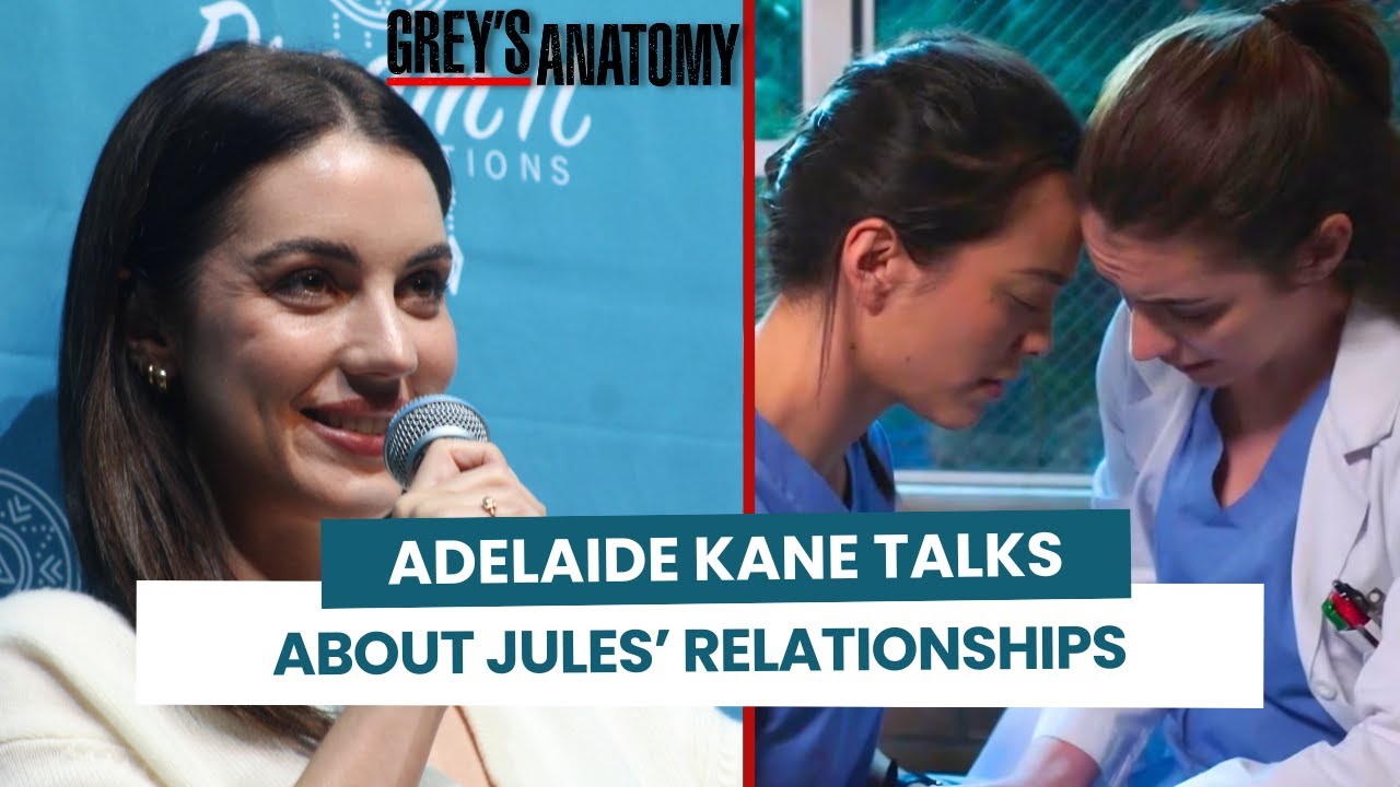 Adelaide Kane talks about Jules' relationships with Yasuda and Joe in Grey's Anatomy