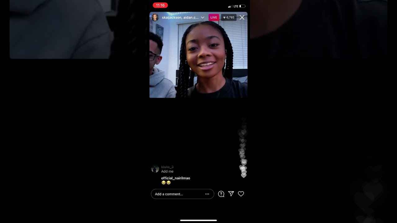 Skai jackson ig live
