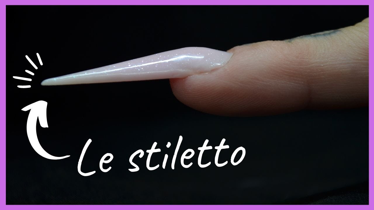TUTO ONGLE EN GEL FORME STILETTO-Formations PO