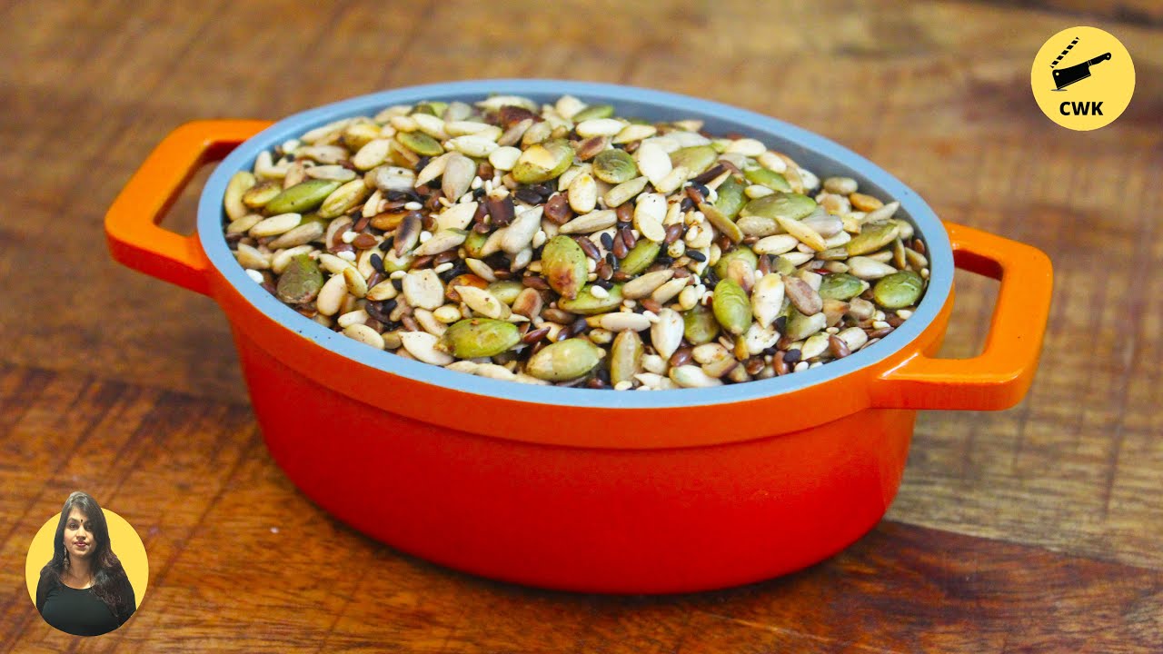Healthy Roasted Seeds Mix || Cuisine with Kavita