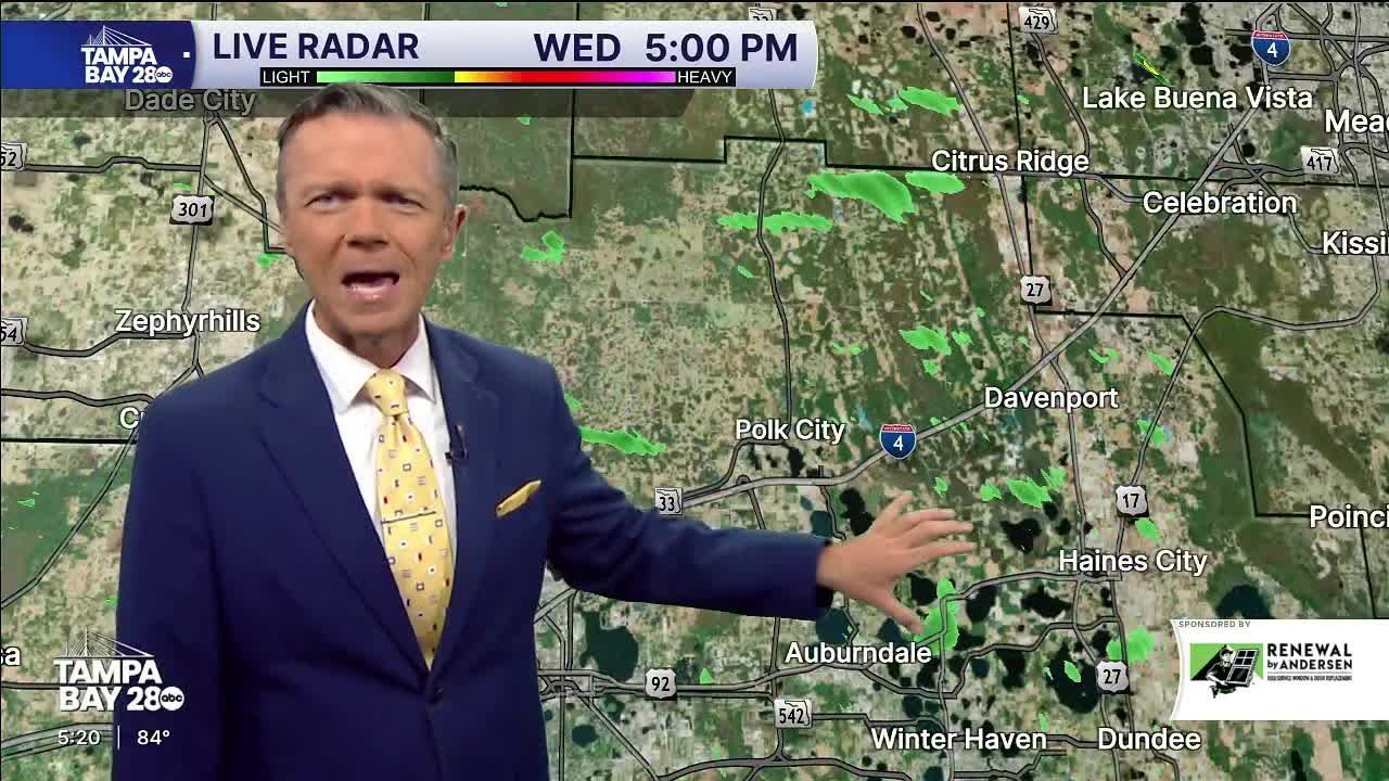 Latest forecast as high temperatures are expected to remain in the Tampa Bay area