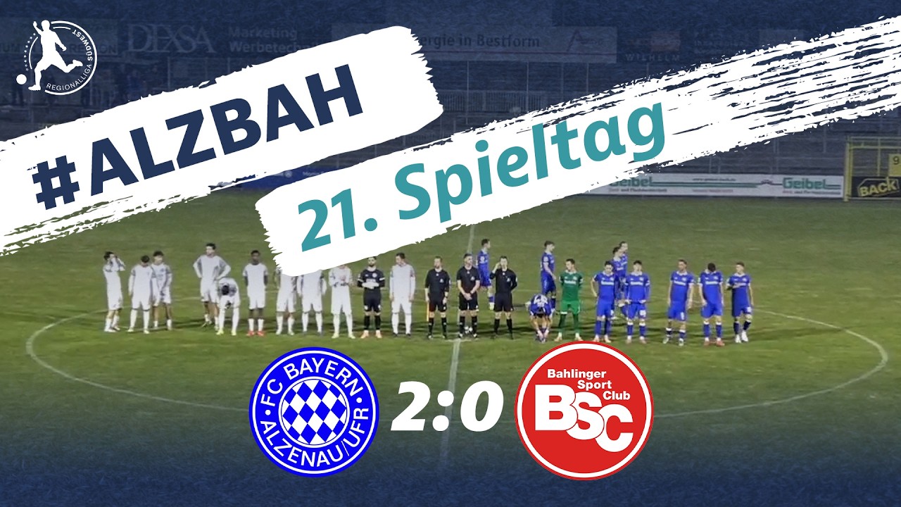 Alzenau festigt Rang 15 | FC Bayern Alzenau - Bahlinger SC | 21. Spieltag RLSW