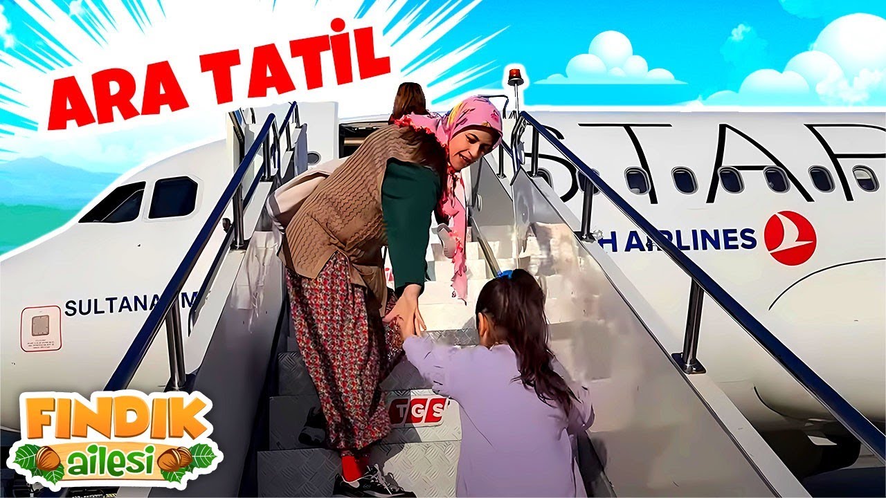 Fındık Ailesi - Babaanne, çocukları alıp tatile gidiyor! Eğlenceli komik videolar!