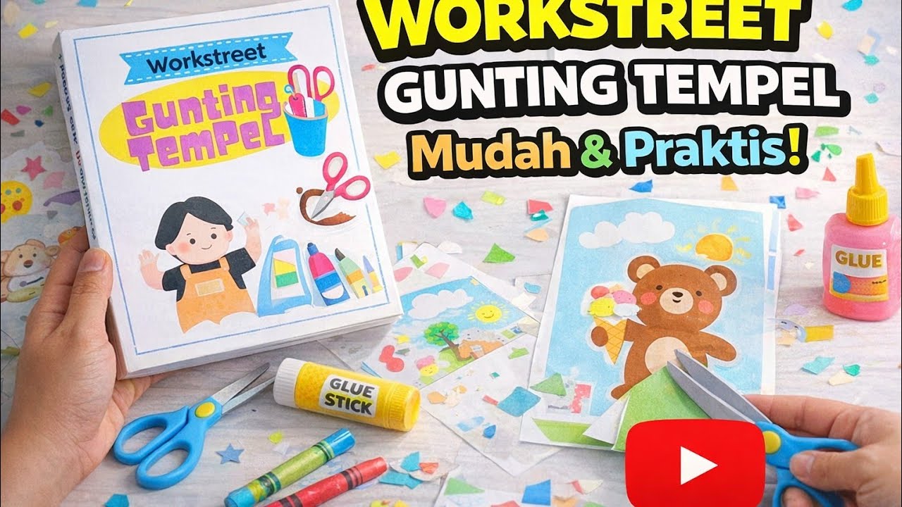Review Workstreet gunting tempel ✂️🎨 Mudah dan Praktis Untuk Balita
