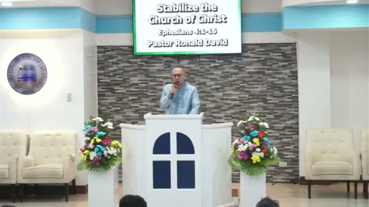 Stabilize The Church Of Christ - Pastor Ronald David 