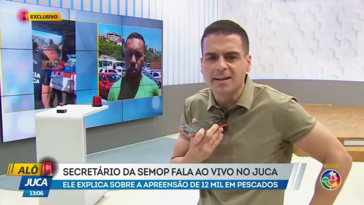 AO VIVO NO JUCA: secretário da Semop se pronuncia após apreensão de pescados