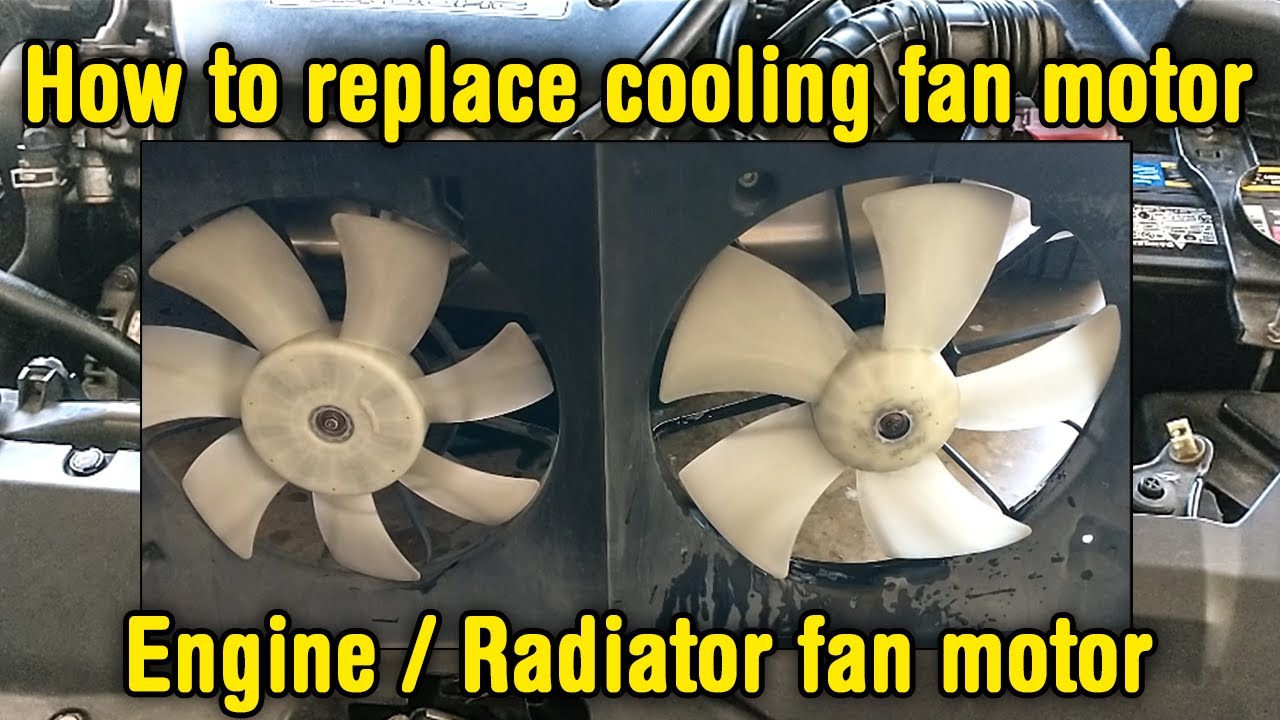How To Replace Radiator Fan Motor l How To Replace Cooling Fan Motor on Honda Accord 2004-2007