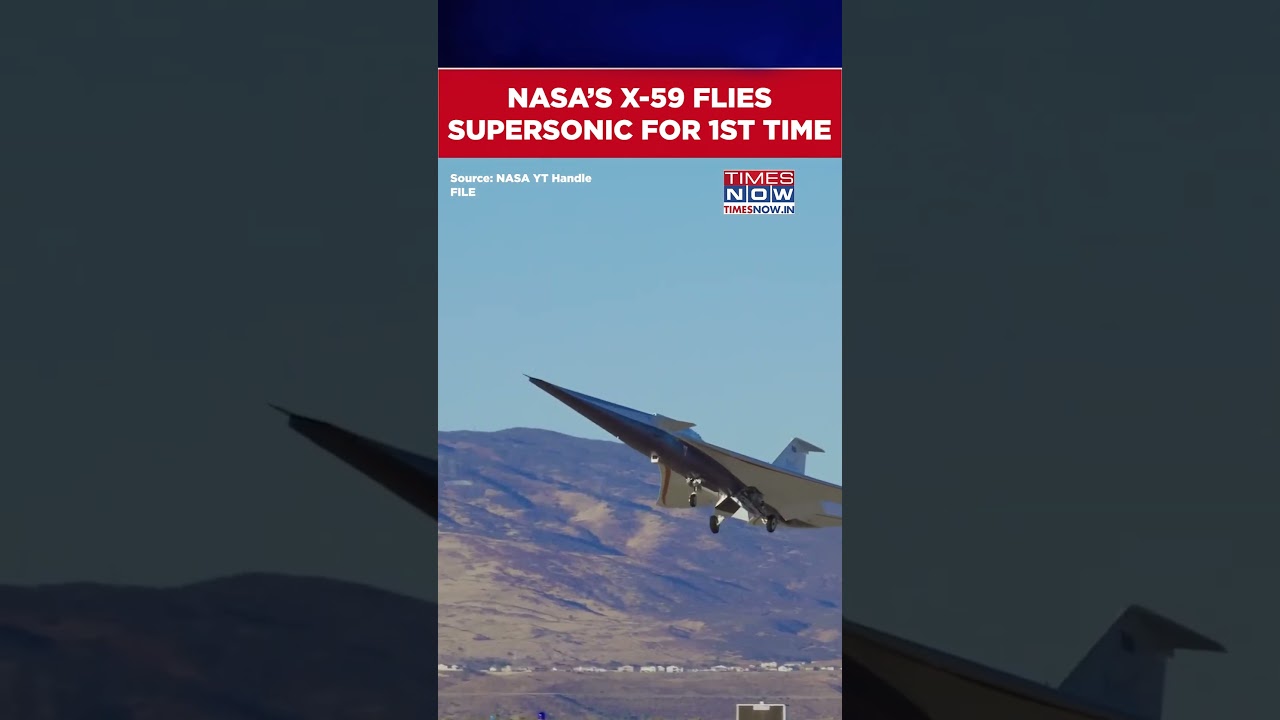 NASA&rsquo;s X-59 Flies Supersonic For First Time, Crosses Major Milestone In Testing #shorts