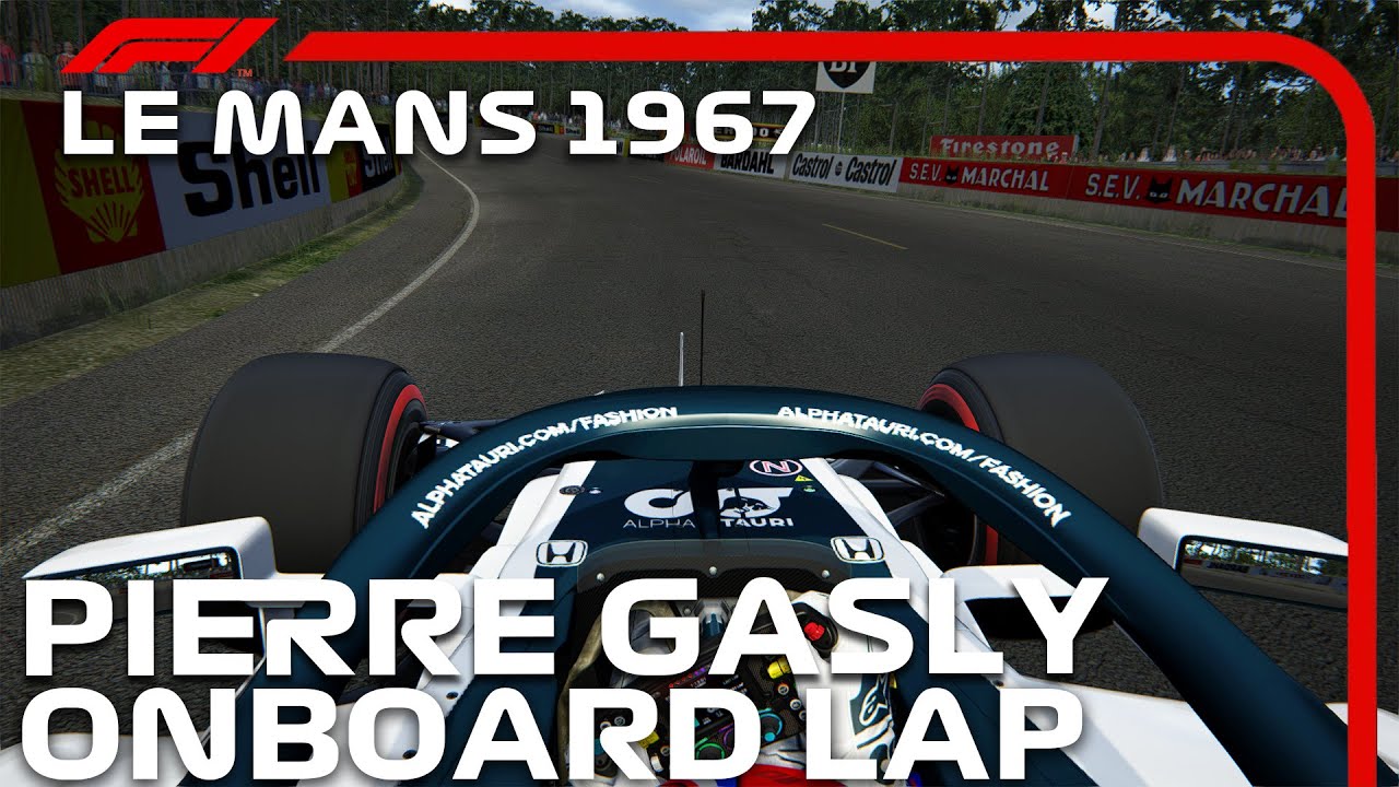F1 2020 Old Circuit de la Sarthe (Le Mans 1967) | Pierre Gasly Onboard