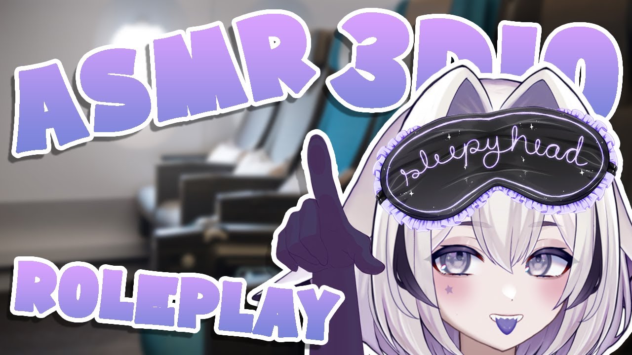 【ASMR | 3DIO | ROLEPLAY】Annoying plane passenger...