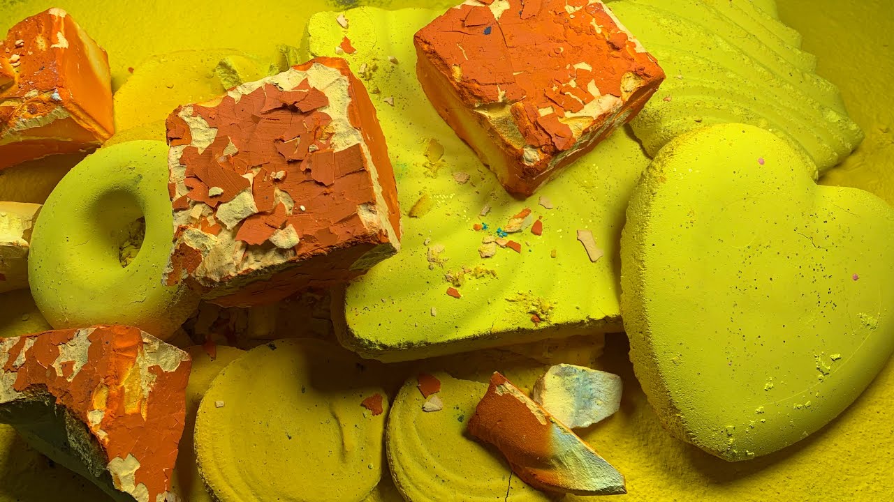 Fresh Yellow Dyed Sports Gymchalk  blocks with soft reforms
