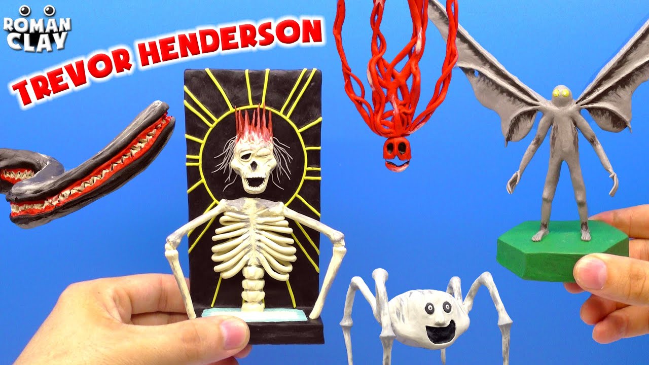 NEW Trevor Henderson Creatures with Clay 😬 The Fetid King, Basement Wolf, The Man In The Red Room