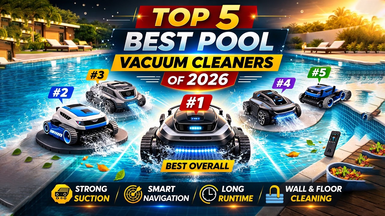 Top 5 Pool Vacuum Cleaners You Need Now!