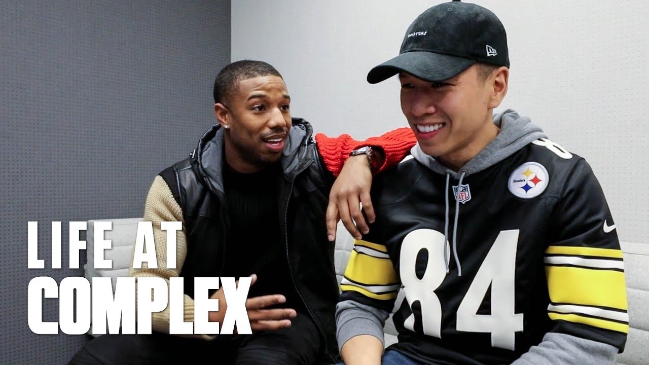 CHALLENGING MICHAEL B. JORDAN TO 1v1 BASKETBALL! | #LIFEATCOMPLEX
