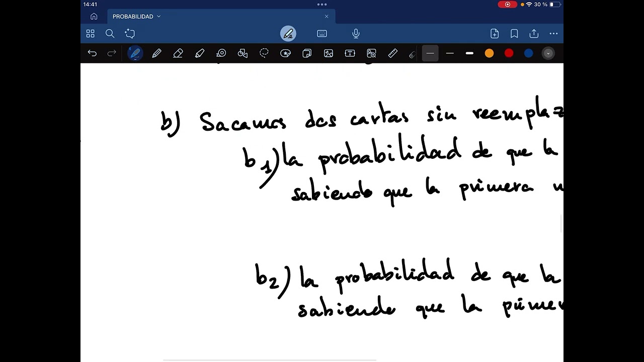 Probabilidad condicionada de sucesos