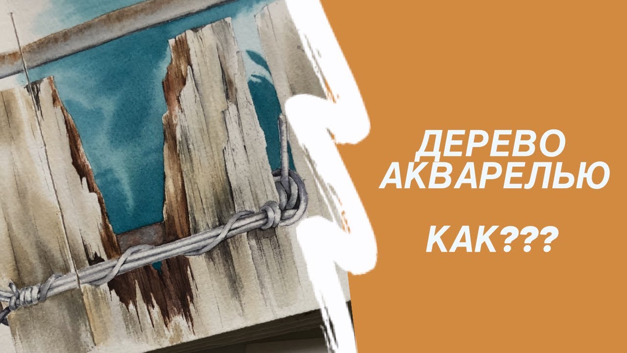 Старое Дерево. Мастер класс акварель. 1-й урок цикла 