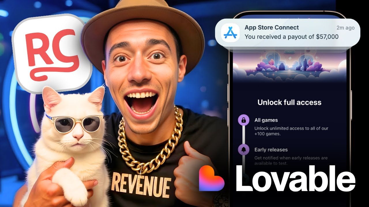 Платный доступ к мобильному приложению за 10 минут (урок Lovable + RevenueCat)