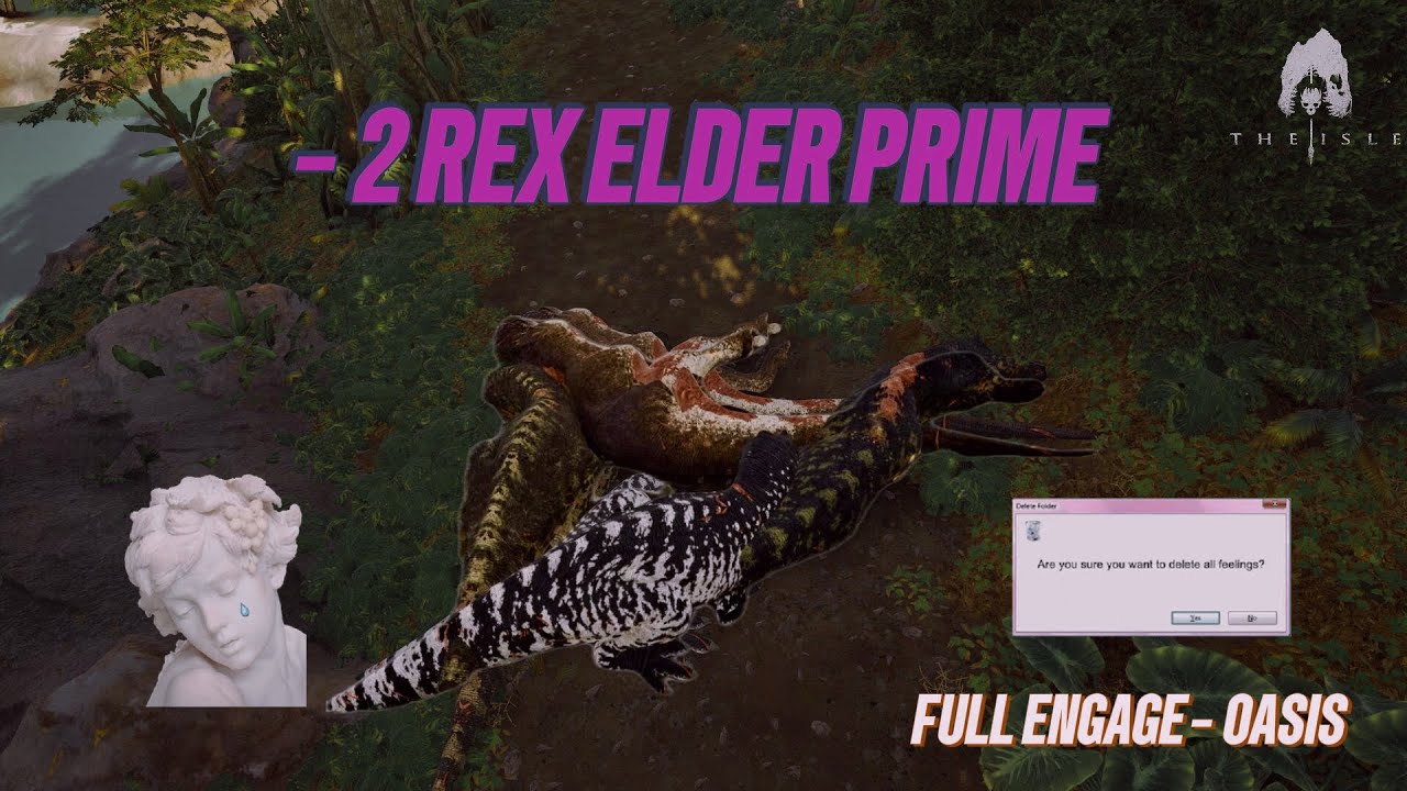 2v2 REX ELDER PRIME ft. LEVYATHAN | The Isle #theisle #theisleevrima #oasis 