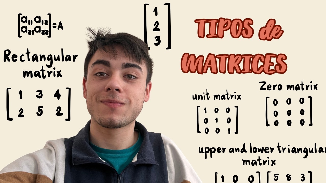 TIPOS de MATRICES — 2º de Bachillerato (Ciencias)