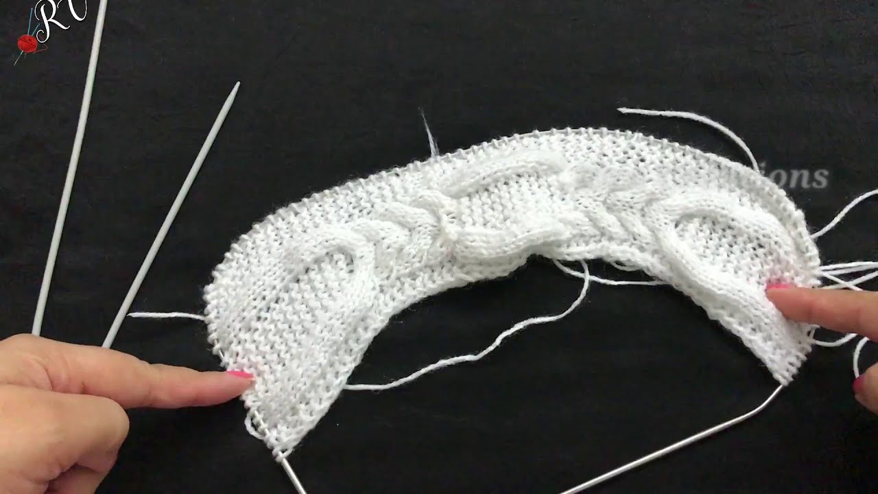 Knitting Very Different Top Down Sweater Large Size Part 2