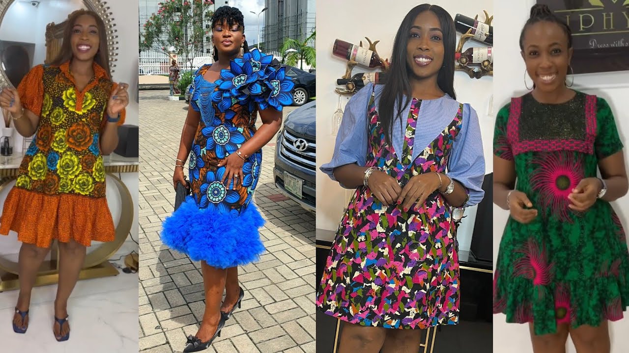 MODÈLES DE ROBES COURTE EN PAGNE AFRICAIN TENDANCE 2022 , LATEST 2022 ANKARA SHORT DRESSES 