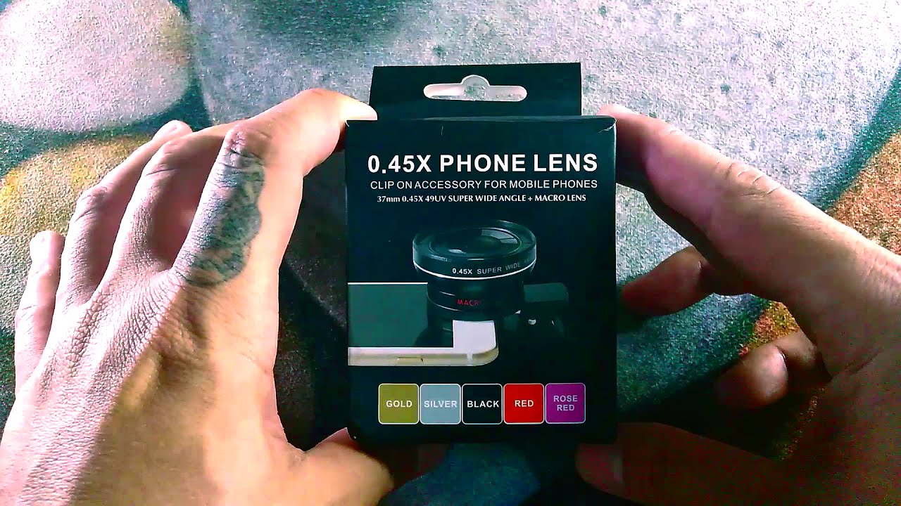 0 45X Phone Lens Unboxing, Demo and Review