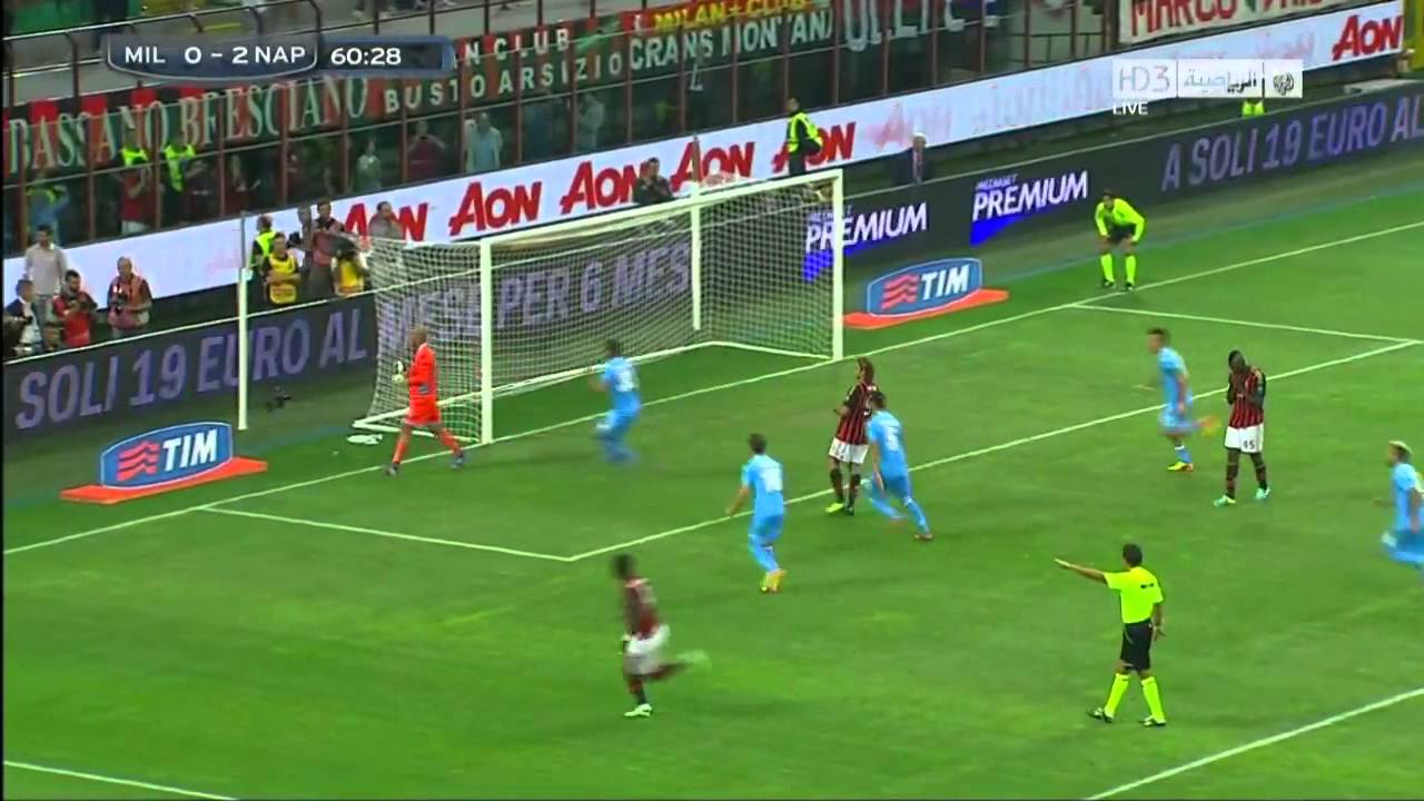 Milan 1-2 Napoli 2013/2014 | Full Highlights (Arabic Comm.)
