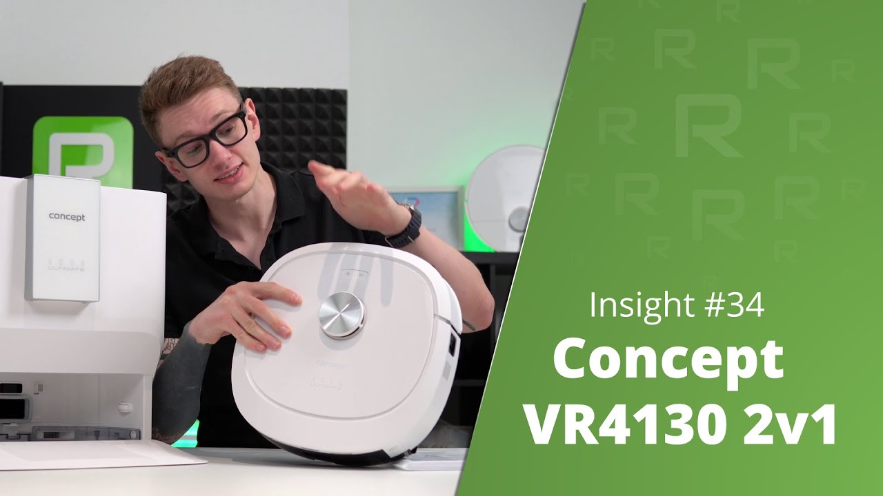Concept VR4130 2в1 Aqua ULTIMATE Laser 3D | Роботизирана прахосмукачка | Insight #34