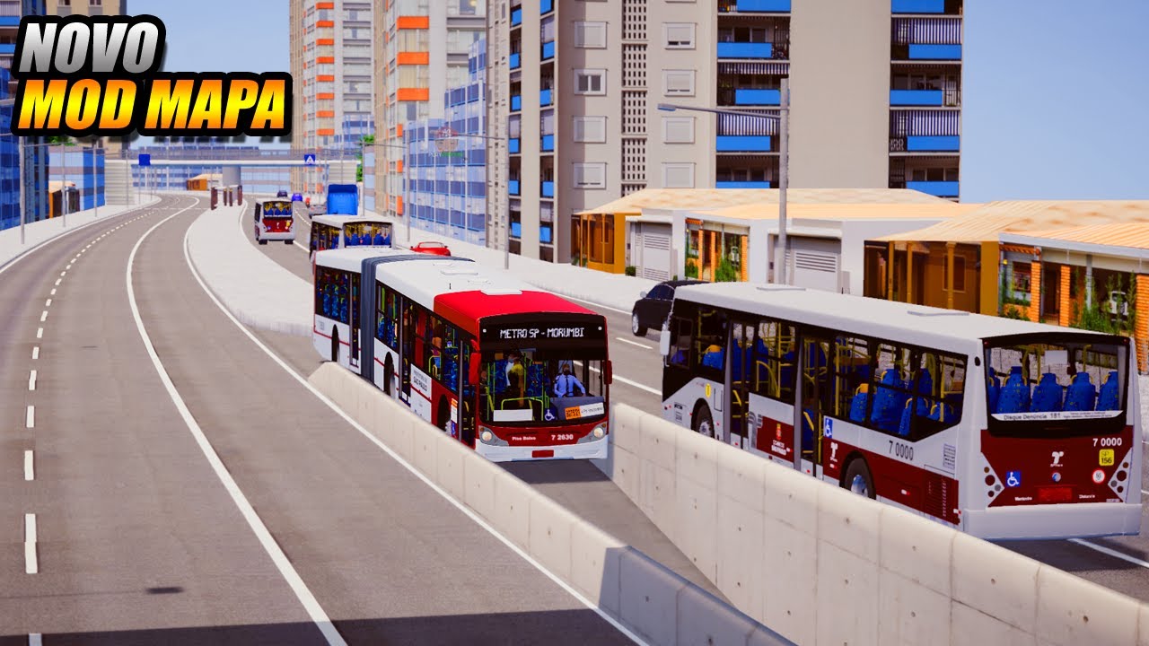 CONHECENDO NOVO MOD MAPA PROJETO SP NO PROTON BUS SIMULATOR - G27