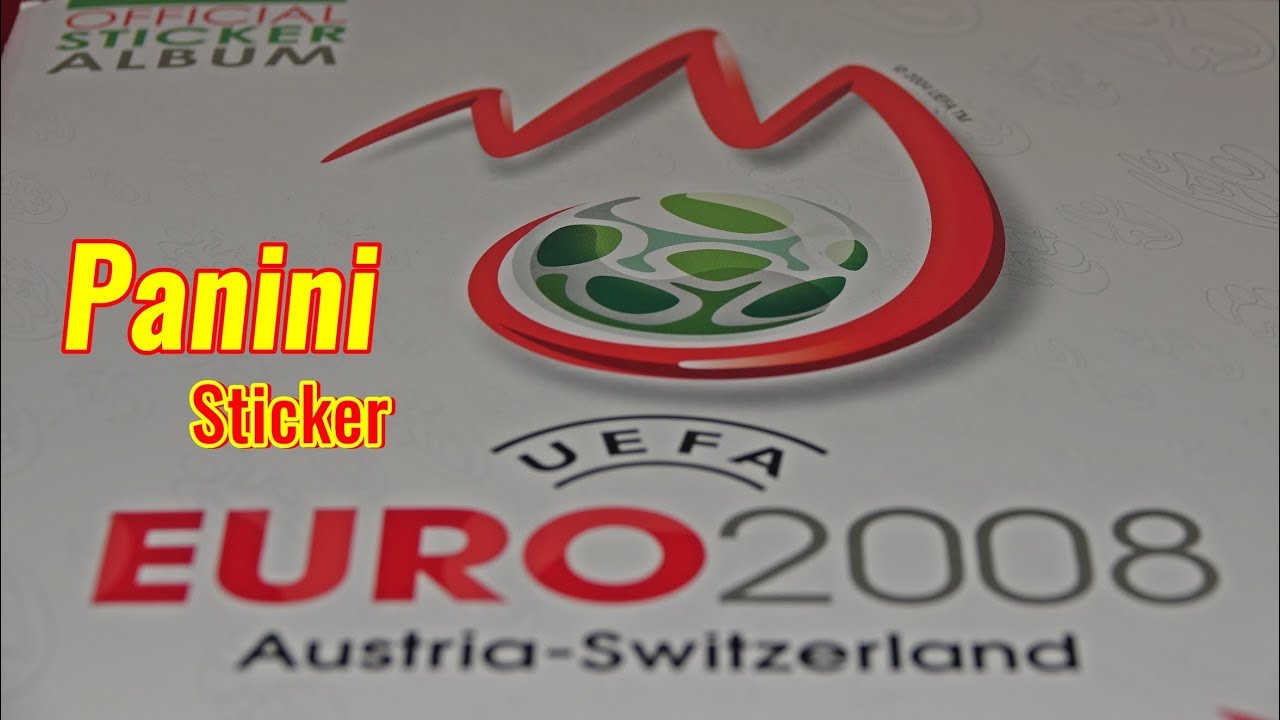 Panini Sticker Album UEFA Cup 2008 new stickers for Paninialbum Lucky Bag unboxing old sticker