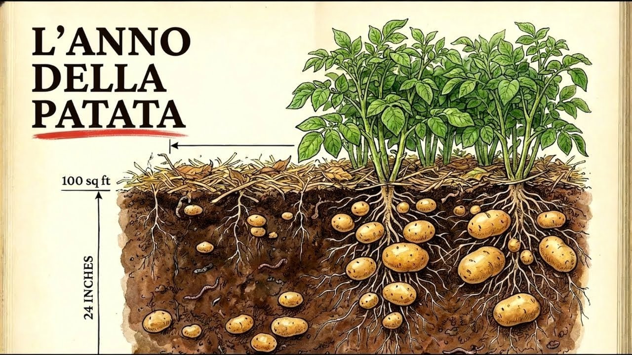 Come coltivare un anno di patate in 100 piedi quadrati