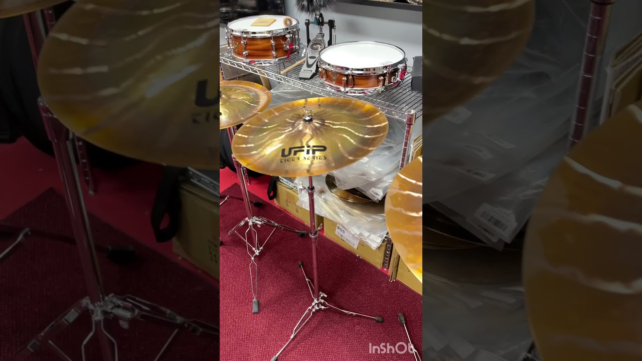 UFiP Tiger Series Compare - Splashes 10" & 12" and Chinas 16", 18" & 20" 