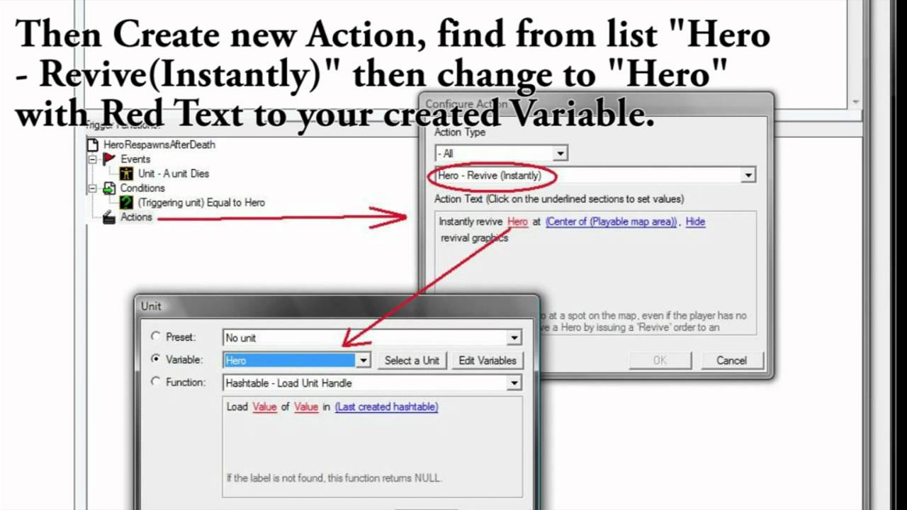 Theef's Warcraft 3 World Editor Tutorial #4 - How to create hero respawn after death